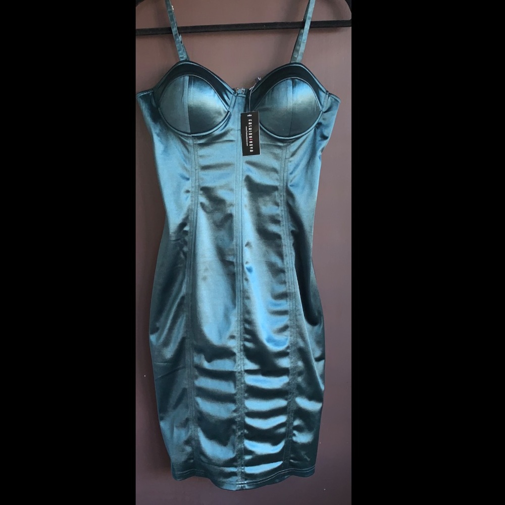 New with tags stretchy satin dress